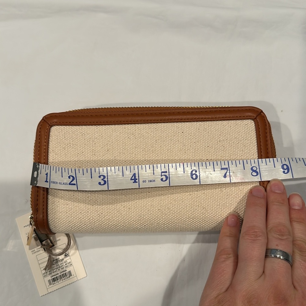 A New Day Tan and Cream Wristlet Wallet - Picture 6 of 7